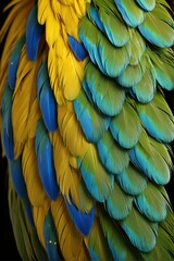 Obraz premium Close-up of vibrant feathers