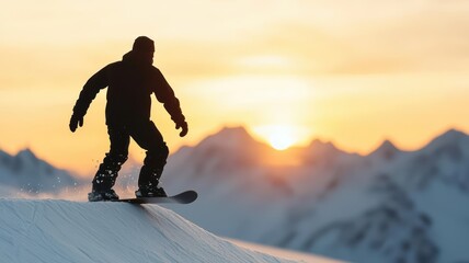 Freestyle snowboarder executing an aerial spin above a rocky mountain edge, snowboarding  mountain  freestyle, Creativity and boldness in action sports