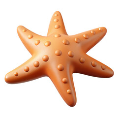 Vibrant 3D Starfish Icon for Summer Projects.