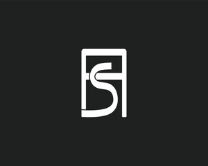 creative letter AS logo design template