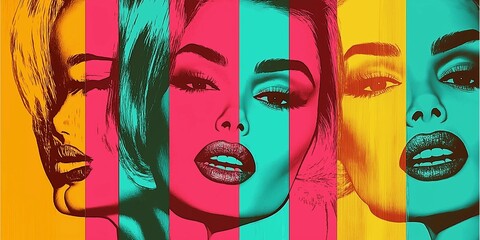 Woman in pop art style 