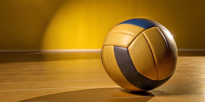 Pelota de voleibol en primer plano