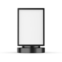 Blank rotating pen stand template for branding and mockup 3d  illustration.