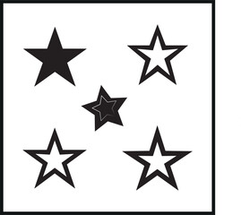 Obraz premium Classic Star Silhouette