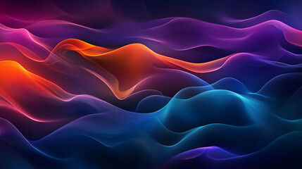 Fototapeta premium astarte.ai: Abstract Flowing Waves in Vibrant Colors