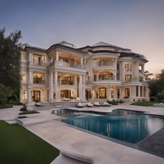 Fototapeta premium background of luxurious and magnificent house buildings