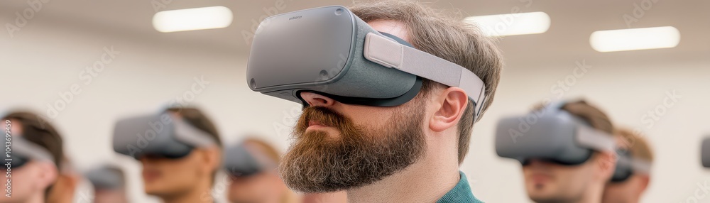 Poster exploring the future of interaction how virtual reality is transforming experiences and engaging aud