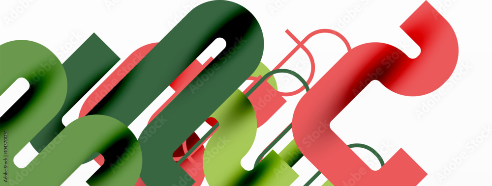 Aufkleber wave lines minimal abstract background