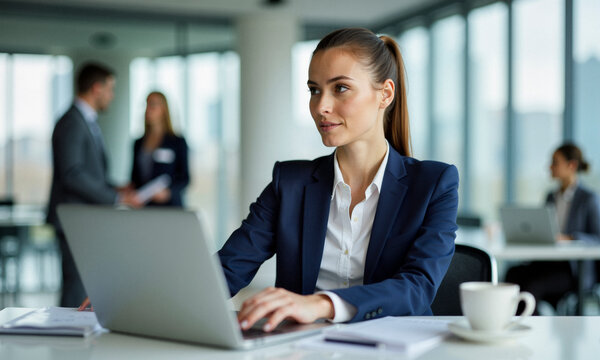 Giovane Donna A Lavoro