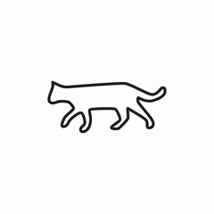 wild cat icon sign vector