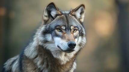 Obraz premium gray wolf lupus