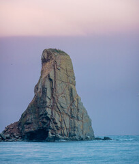 The tip of the Rocher de Percé rock formation, Gaspésie peninsula, Quebec, Canada