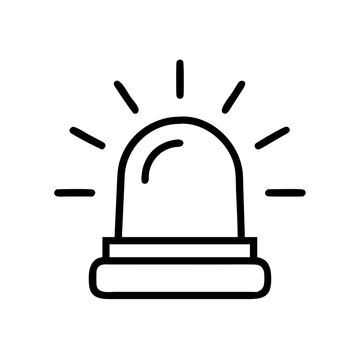 recommend clip art: Emergency siren icon vector