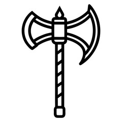 Axe line  icon vector illustration 