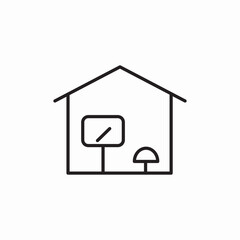 house detailed icon sign vector