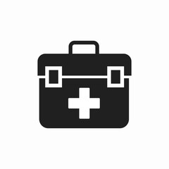 Obraz premium medical kit icon sign vector