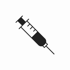 medical syringe icon sign vector