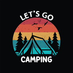 Camping is my favorite therapy T-Shirt Design