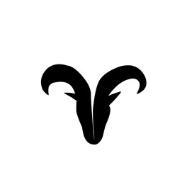Best Goat Head Silhouette Vector