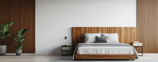 Handdrawn sketch of a bedroom interior layout with builtin storage and a sleek, minimalist design, interior, layout solution