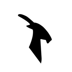 Best Goat Head Silhouette Vector