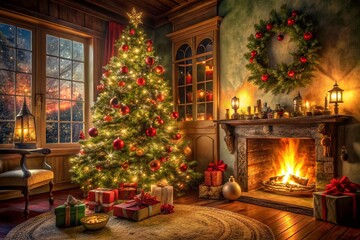 Vintage Christmas Countdown - 6 Days Till Christmas Celebration