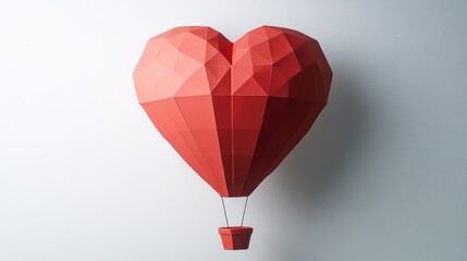 Step by step guide for creating a paper heart shaped hot air balloon Final step your heart balloon is complete add some heartfelt greetings