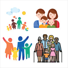 family vectors design 
