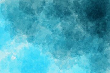 Abstract blue watercolor gradient paint grunge texture background.