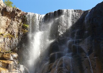 Cus rare Waterfall, Copper Canyon, Chihuahua, Sierra Madre Occidental, Mexico