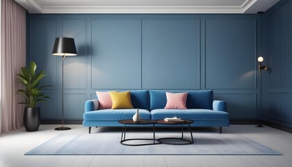 Illustration of the living room interior