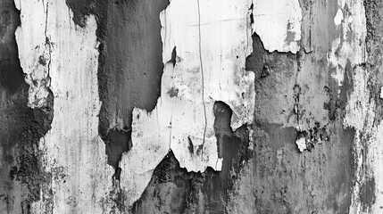 Obraz premium The texture is in the grunge style. Monochrome background with textured surface with black and gray defects,