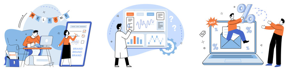 Corporate identity vector illustration. Corporate style, signature, leaves indelible mark on visual representation business Corporation, nucleus, embodies core principles and identity guide