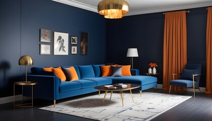 Illustration of the living room interior
