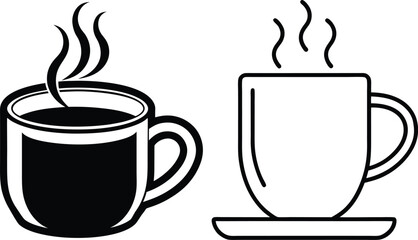 Two Coffee Cups, One Full, One Empty