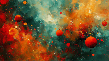 red and yellow background