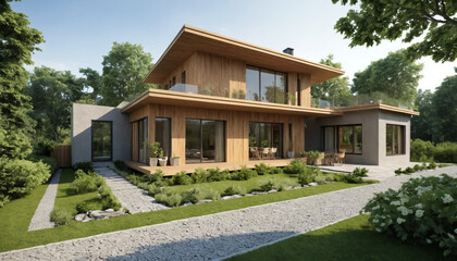 eco-friendly home with sustainable materials