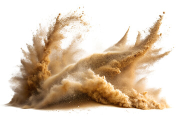 Dynamic Sand Explosion Wave Background for Creative Projects, Perfect for Use in Graphic Design, Digital Art, and Presentations Depicting Movement and Energy
