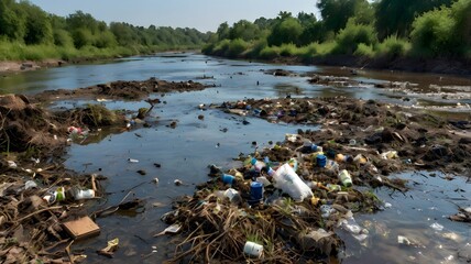 Crimson Waters: The Stark Reality of Water Pollution and Community Action