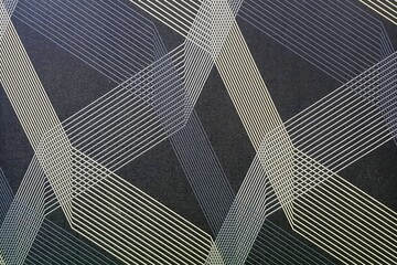 Wall paper. Geometric wallpaper ornament on background. Cute black white abstract pattern