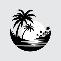 palm tree on the beach