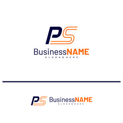 Obraz premium Initial PS logo design vector illustration, Creative letter PS logo concepts