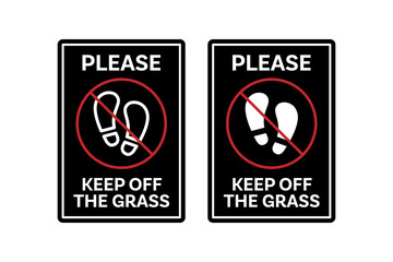 keep off the grass icon