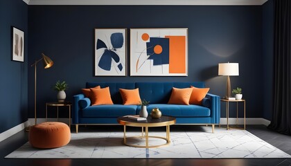 Illustration of the living room interior