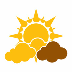 sun with cloud