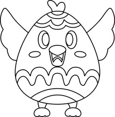 Chicken Easter Easter egg Animal Vector Graphic Art Illustration