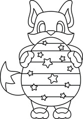 Giraffe Easter Easter egg Animal Vector Graphic Art Illustration