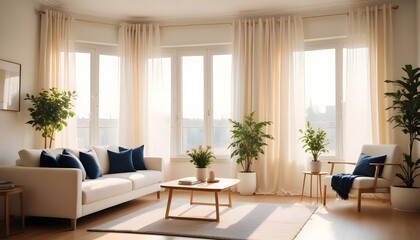 Illustration of the living room interior