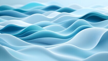 Obraz premium Abstract background wave lines pattern flowing dynamic gradient smooth blue color isolated on white background. Modern abstract glowing wave flowing dynamic soft blue isolated on white background