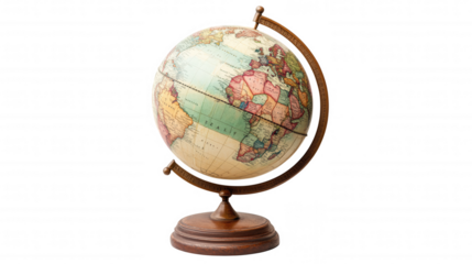 Exploring global geography a vintage globe displaying continents and oceans for educational and decorative purposes
